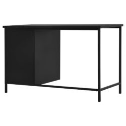 Skrivebord med skuffer industrielt svart 120x55x75 cm stål