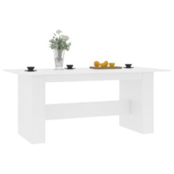 Spisebord hvit 180x90x76 cm sponplate