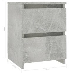 Nattbord betong 30x30x40 cm sponplate