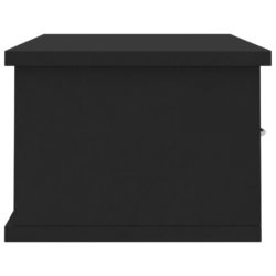 Veggskuff svart 60x26x18,5 cm sponplate