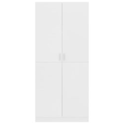 Garderobe hvit 80x52x180 cm sponplate