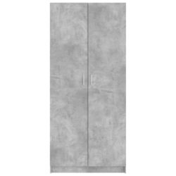 Garderobe betonggrå 80x52x180 cm sponplate