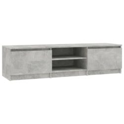 TV-benk betonggrå 140x40x35,5 cm sponplate