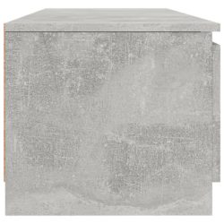 TV-benk betonggrå 140x40x35,5 cm sponplate