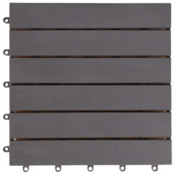 vidaXL Terrassebord 10 stk gråvasket 30×30 cm heltre akasie
