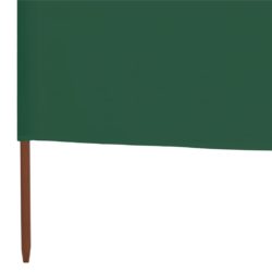 Vindskjerm 9 paneler stoff 1200×80 cm grønn