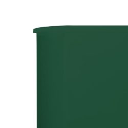 Vindskjerm 9 paneler stoff 1200×120 cm grønn