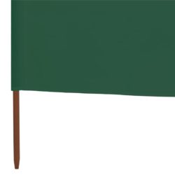 Vindskjerm 9 paneler stoff 1200×120 cm grønn