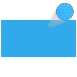 Bassengtrekk blå 975×488 cm PE