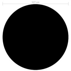 Bassengtrekk svart 527 cm PE