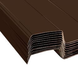 vidaXL Takplater 12 stk galvanisert stål brun
