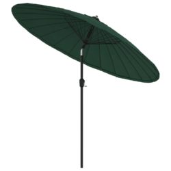 Parasoll med aluminiumsstang 270 cm grønn