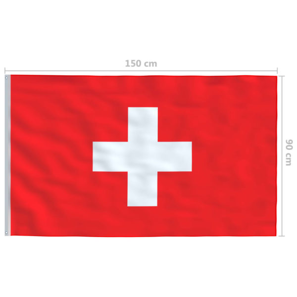 Sveitsisk flagg 90×150 cm