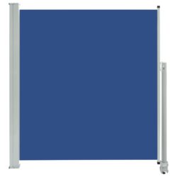 Uttrekkbar sidemarkise 140 x 300 cm blå