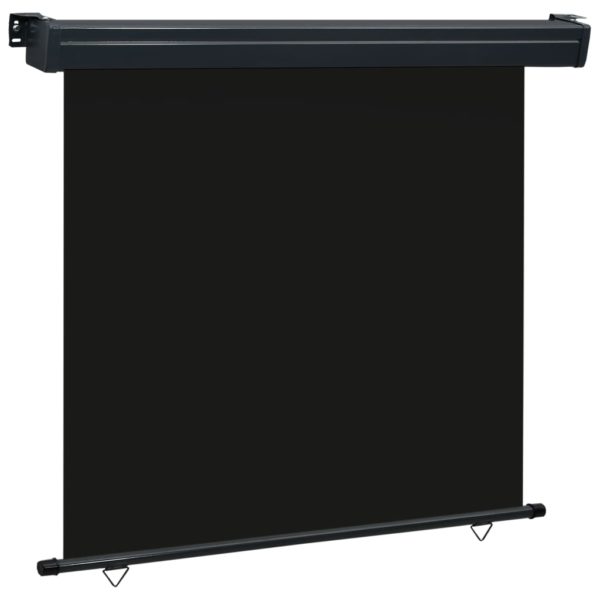 Sidemarkise for balkong 170×250 cm svart