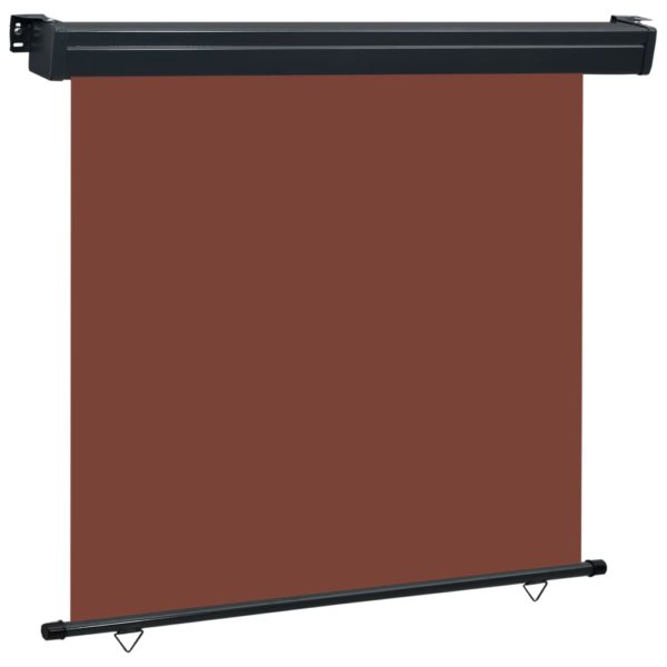 Sidemarkise for balkong 170×250 cm brun