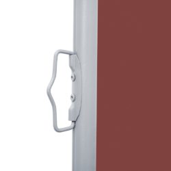 Uttrekkbar sidemarkise 140×600 cm brun