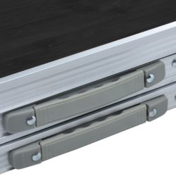 vidaXL Sammenleggbart campingbord grå aluminium 180×60 cm