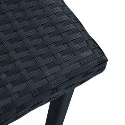 Hagebord svart 40x40x40 cm polyrotting