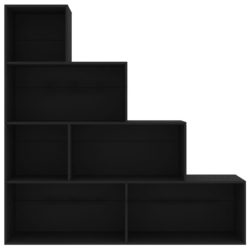 Bokhylle/Romdeler svart 155x24x160 cm sponplate