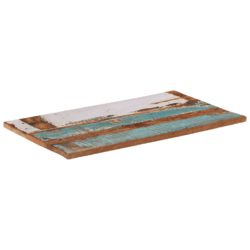 Rektangulær bordplate 60×100 cm 25-27 mm gjenvunnet heltre