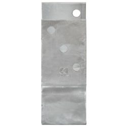 vidaXL Gjerdespyd 6 stk sølv 8x6x15 cm galvanisert stål