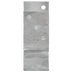 vidaXL Gjerdespyd 6 stk sølv 10x6x15 cm galvanisert stål