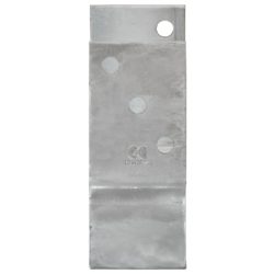 Gjerdespyd 6 stk sølv 12x6x15 cm galvanisert stål