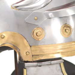 Romersk soldathjelm antikk replika LARP sølv stål