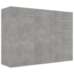 Skjenk betonggrå 105x30x75 cm sponplate