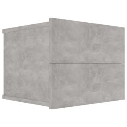 Nattbord betonggrå 40x30x30 cm sponplate