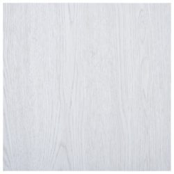 vidaXL Selvklebende gulvplanker 5,11 m² PVC hvit