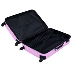 vidaXL Hardplast trillekoffert rosa ABS