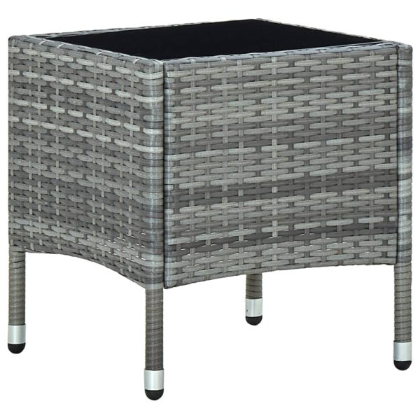 Hagebord grå 40x40x45 cm polyrotting