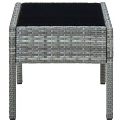 Hagebord grå 75x40x37 cm polyrotting