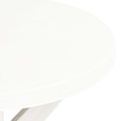 Bistrobord hvit Ø70 cm plast