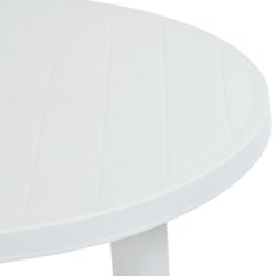 Hagebord hvit 89 cm plast