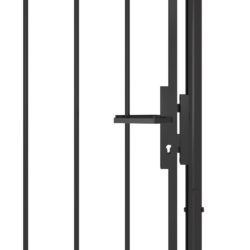 Hageport stål 1×2,5 m svart