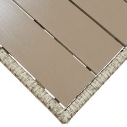 Hagebord grå 130x70x66 cm polyrotting