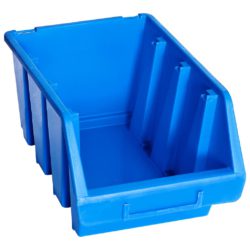Oppbevaringsbokser stablebare 20 stk blå plast