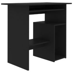 Skrivebord svart 80x45x74 cm sponplate