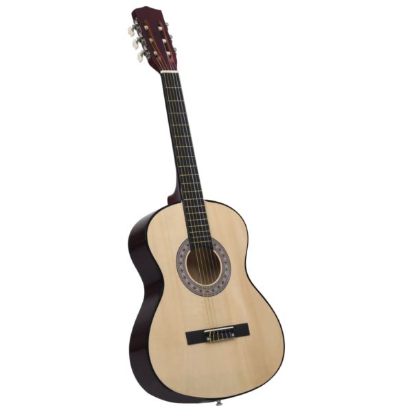 vidaXL Klassisk gitar for nybegynnere 4/4 39″ lind