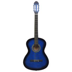 Klassisk gitar for nybegynnere 4/4 39″ lind blå