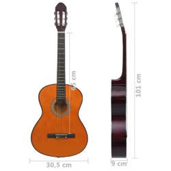 vidaXL Klassisk gitar for nybegynnere 4/4 39″ lind