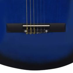 vidaXL Klassisk gitar sett for nybegynnere og barn 8 deler 3/4 36″ blå