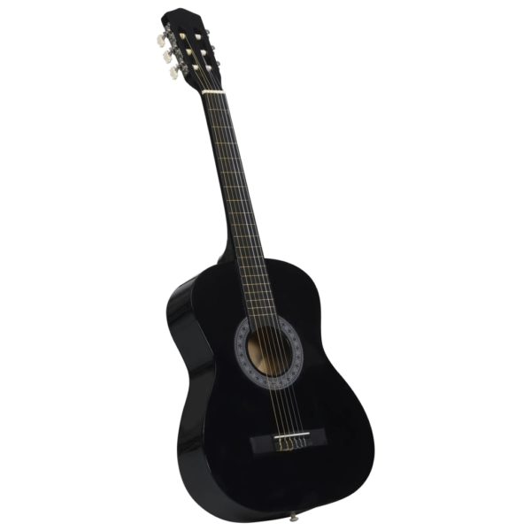 vidaXL Klassisk gitar for nybegynnere og barn 3/4 36″ svart