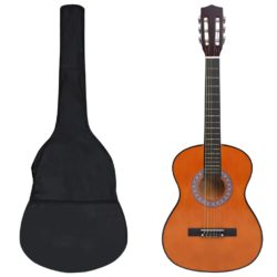 vidaXL Klassisk gitar sett for nybegynnere og barn 8 deler 3/4 36″