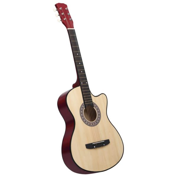 vidaXL Western akustisk cutaway gitar med 6 strenger 38″ lind