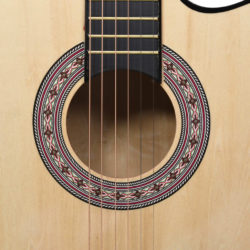 Western akustisk cutaway gitar med 6 strenger 38″ lind