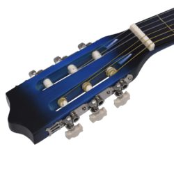 Western klassisk cutaway gitar med 6 strenger blå nyansert 38″